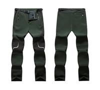 UBOHUZ Pantalon de Voyage épais et Chaud for Loisirs en Plein air, Coquille Souple, for Camping, randonnée, Ski, Grande Taille, Homme pour La RandonnéE, La PêChe, Le Ski, Le Camping(Green,4XL)