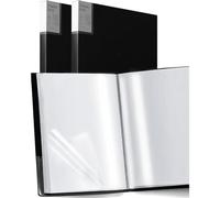 UBOHUZ Portefeuille d'art 11x17, Livre de présentation, Dossier Noir avec Pochettes en Plastique for d'exposition Professionnel, 4 pièces pour Documents, Certificats