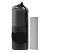 UBOHUZ Serviette de Yoga en Microfibre à séchage Rapide, antidérapante, évacuant l'humidité, idéale for Le Yoga Chaud et Le Power Yoga. pour Fitness(Grey)