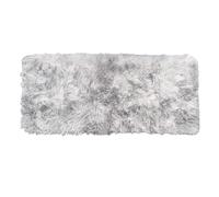 UBOHUZ Tapis Doux for Chambre à Coucher, Moelleux, Teint par nouage, en Peluche, for Chevet, Salon, Maison pour Chambre & Salon(Grey,60cm x 160cm)