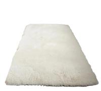 UBOHUZ Tapis Doux for Chambre à Coucher, Moelleux, Teint par nouage, en Peluche, for Chevet, Salon, Maison pour Chambre & Salon(White,40cm x 120cm)