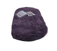 UBOHUZ Tapis Ovale en Peluche Douce et Soyeuse, décoration de Maison, Salon, canapé, Table Basse, Tapis Sol, Chambre à Coucher, Coussin Balcon pour Chambre & Salon(Gray Purple,160x230CM(63x90in))