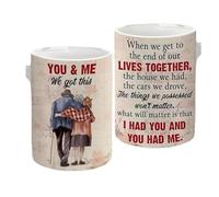 UBOHUZ Tasse à café for Couple, femme, mari, vous et moi, nous avons eu cette tasse for les Couples, les anniversaires, les anniversaires, 2 pièces pour d'anniversaire