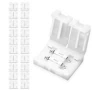 UBRAVE Connecteur Ruban LED, Lot de 20 Connecteurs à Bande, LED Connecteur Rapides de Bande à 2 Broches pour Strip LED SMD 3528/2835 RGB imperméable et Non-imperméable de 8mm de Large, Soudage Gratuit