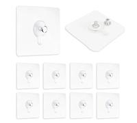 UBRAVE Lot de 10 Adhesif Accroche Tableau Sans Percer,Accroche Cadres Photo,Transparent Crochet Collante de Suspension Accroche Cadre Photo pour Accroche Cadres Photo, Décoratives, Art Mural