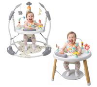 UBRAVOO Centre d'activités et Sauteur pour bébé Convertible en 4 étapes (inspiré de la méthode Montessori) - 8 Jouets interactifs, siège Rotatif à 360°, Tapis d'éveil et Table pour Tout-Petit