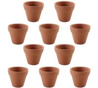Ubric Lot de 10 Mini Pots en Terre Cuite de 3 cm pour Plantes succulentes, Propagation pour décoration intérieure et extérieure