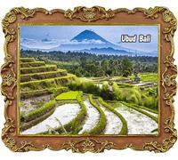 Ubud Bali Indonésie Voyage Souvenir Frigo Aimant Ville Attractions Réfrigérateur Aimant