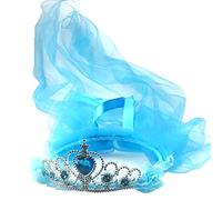 Ubxvamm Bandeau de princesse en tulle pour filles, bandeau à lacets, ruban à volants, couronne de fleurs, tête de fête