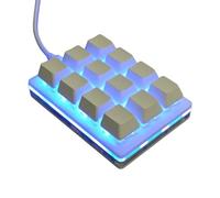 Ubxvamm Clavier personnalisable à 12 touches pour améliorer la productivité avec de multiples fonctions Clavier de jeu programmable pour petit jeu