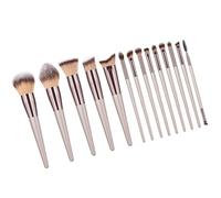 Ubxvamm Lot de 14 pinceaux de maquillage - Pinceau à poudre - Pinceaux cosmétiques pour visage complet - Pinceaux de maquillage pour fard à paupières - Pinceaux de voyage pour femme