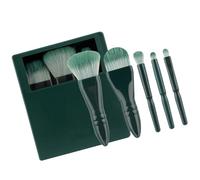 Ubxvamm Lot de 5 pinceaux de maquillage - Pinceaux à poudre - Pinceaux cosmétiques pour le visage - Pinceaux de maquillage pour fard à paupières - Pinceaux de voyage pour femme