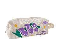 Ubxvamm Trousse à crayons de grande capacité en velours côtelé, trousse de maquillage, organiseurs de bureau pour étudiant