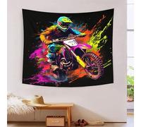 UBZKJDEUI Motos 3D Effet Tapisserie Art Mural Tapisserie Murales Tapisserie Murale Tissu Pour Chambre Salon Serviette De Plage Tapisserie 150cmx200cm