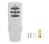 UC7078T Télécommande de rechange pour ventilateur de plafond Hampton Bay UC7078T, CHQ7078T, Fan-HD5, Standard-RR7079T avec fonction variateur de lumière, pas de recul, support mural inclus