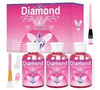 UCAMP Colle de peinture diamant 150 ml x 3,livré avec 4 accessoires,Scellant pour Peinture au Diamant,Colle d'art Diamant,ensemble de Scellant pour Peinture Diamant Conserve avec boîte colorée