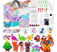 UCAMP Kit de Perles à Repasser - 11500 Perles Fusibles (5mm) Avec Boîte de Rangement, Plaques et Accessoires - Bricolage Pour Enfants