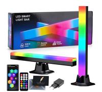UCAMP Lampes Ambiance RGB Smart 2 Pièces 32cm, Barre Lumineuse Gaming TV