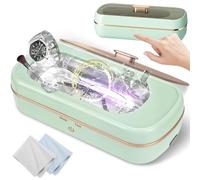 UCAMP Nettoyeur Ultrasons,48 kHz Ultrasonic cleaner,350 ML Nettoyage en Profondeur à 360°,lampe UV,Nettoyeur Ultrasons Lunettes Convient pour le Nettoyage des Lunettes,des Bijoux et Montres
