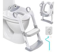 UCAMP Reducteur Toilette Enfant, Rehausseur Toilette Enfant Toilette Abattant WC avec Reducteur Enfant, Adaptateur Toilette Enfant, Réglable en Hauteur Pliable,éclaboussures,Adapté en Forme de V,U,O