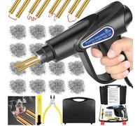 UCAMP Soudage Plastique,Soudure Plastique 80W,Kit Reparation Plastique avec 6 types de chevilles à souder 900 pièces,Soudeuse Plastique pour pare - chocs/pièces automobiles/Kayak/canoë