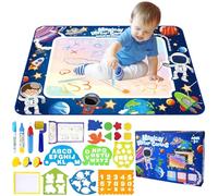 UCAMP Tapis de dessin astronaute 88x118 cm,Tapis Dessin Eau,Tapis Dessin Enfant,Tapis Magique Dessin Eau,Jouet éducatif réutilisable,Cadeau pour garçons et filles de 2 à 7 ans
