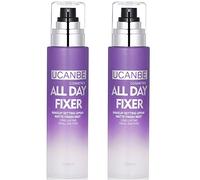 UCANBE Spray Fixateur de Maquillage 2 Bouteilles - Fixateur Maquillage Spray Mat Transparent Longue Durée - Setting Spray Contrôle de L'huile