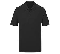 UCC 50/50 180gsm Unisex Pique Polo - Black - 3XL