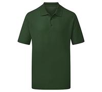 UCC 50/50 180gsm Unisex Pique Polo - Bottle Green - 4XL