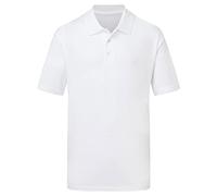 UCC 50/50 180gsm Unisex Pique Polo - White - 2XL
