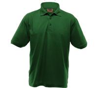 UCC 50/50 Heavyweight Pique Polo pour homme, manches courtes BC1195 (3XL) (Vert bouteille)