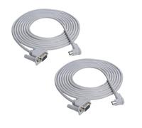 UCCKEYI Lot de 2 câbles PLC de rechange 1761-CBL-PM02 pour Allen Bradley MicroLogix 1000 1200 1500 avec 8 broches rondes et extrémité à 90 degrés