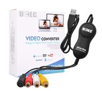 UCEC All-in-One Capture Vidéo Boîtier d'Acquisition Vidéo Audio USB 2.0 VHS pour DVD Converter pour Mac OS X PC Windows 7 8 10, Édition Mise à Niveau