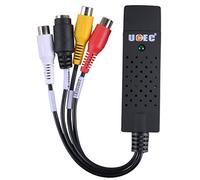 UCEC Carte de Capture Audio vidéo USB 2.0 VHS VCR TV vers DVD convertisseur Prend en Charge Win 2000, Win XP, Win Vista, Win 7, Win 8, Win 10