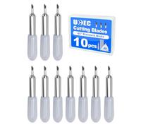 UCEC Lot de 10 lames de rechange pour traceur de découpe Cricut Joy à 45° - Lames de rechange pour Cricut Joy - Idéales pour les autocollants en papier vinyle (gris)