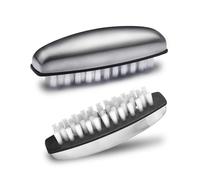 UCEC Lot de 2 brosses à ongles en acier inoxydable pour nettoyer les ongles, enlever les odeurs, brosses à ongles, brosses à ongles, brosse à ongles dure pour nettoyer les mains, les ongles, les