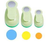 UCEC Lot de 3 machines de découpe circulaires de différentes tailles de découpe rondes, perforatrices pour la création de cartes, scrapbooking et bricolage avec cercle polyvalent (25 mm, 15 mm, 10 mm)