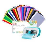 UCEC Lot de 30 films vinyle intelligents permanents pour traceur Cricut Joy, 14 cm x 30,5 cm, autocollant, 23 couleurs, film traceur en vinyle, avec pour bricolage, coque de téléphone portable,