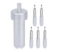 UCEC Lot de 5 lames de coupe pour Cricut Joy - 45° - Avec 1 support - Lames de rechange pour Cricut Joy - Lames de rechange pour Cricut Joy - Idéales pour les autocollants en papier vinyle (gris)