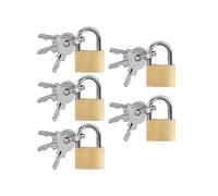 UCEC Lot de 5 mini cadenas avec clé, cadenas pour bagages, sacs de voyage, valises, chaînes