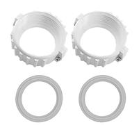 UCEDER Lot de 2 écrous fendus pour Chauffage de Spa et Jacuzzi avec vis, 2 Joints toriques (Taille réelle de 7,6 cm, Convient pour Les assemblages de Chauffage de 5,1 cm)