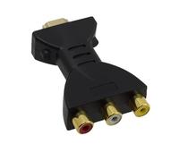 Ucfalfo Convertisseur HDMI vers RCA, HDMI haute définition 1080p vers 3 AV RVB, connecteur audio vidéo durable compatible avec TV Stick, ordinateur portable, PC, Xbox, PS3, DVD, convertisseur Plug and