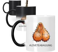 UCG #LOVETEABAGGING Tasses fantaisie pour adultes - Tasse amusante et grossière à changement de couleur magique - Révélation de la chaleur - Tasse amusante/offensive/coquine - 350 ml - Cadeau Secret
