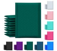 UCGOU 100 enveloppes rembourrées à bulles vertes de 15,2 x 25,4 cm
