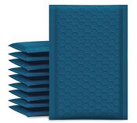 UCGOU Lot de 100 enveloppes à bulles rembourrées opaques avec fermeture autocollante Bleu marine 10,2 x 20,3 cm