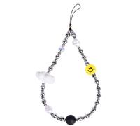 Ucharmbead Dragonne à breloques pour téléphone portable pour femmes et filles (nuage blanc