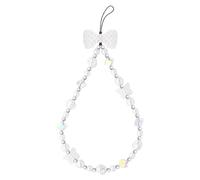 Ucharmbead Dragonne à breloques pour téléphone portable pour femmes et filles (nœuds, papillons, perles