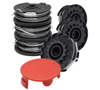 Uchidodo Bobine Fil Coupe Bordure pour Bosch AdvancedGrassCut36, ART 24 27 30, 6 Bobine de Fil Debroussailleuse avec 1 Couvercle, Longueur 6 m, Diamètre 1,6 mm