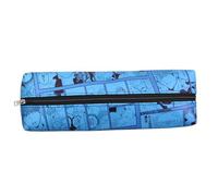 UCHIWA - Trousse à crayons bleue Megumi To Tsugumi - Dimensions 21 x 6 x 4 cm., bleu, Décontracté