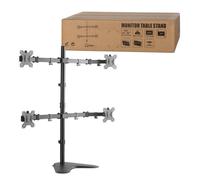 LogiLink Support sur pied BP0046 4 écrans 13-32" VESA 75/100 Noir réglable inclinable pivotant